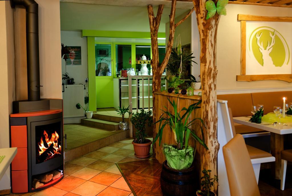 Pension Zum Hirsch Göda Exteriör bild